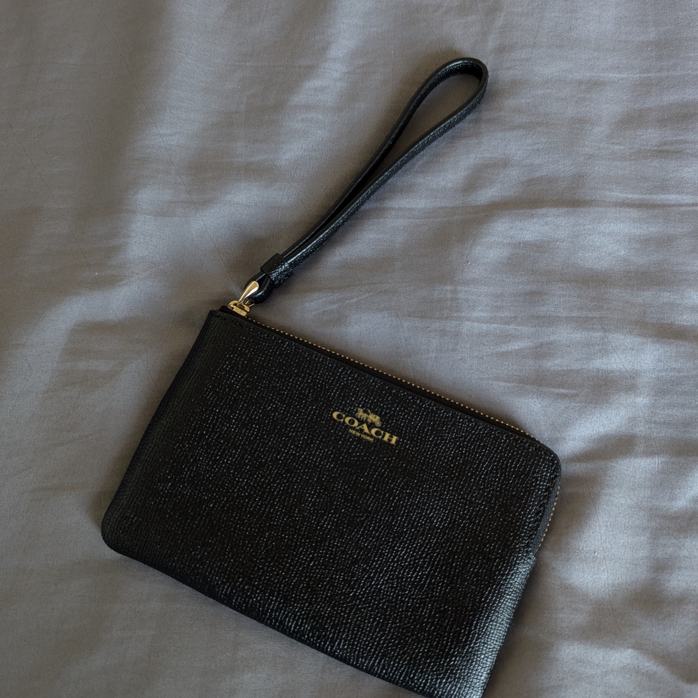 Coach Black Wristlet